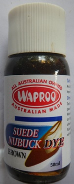 Waproo Suede and Nubuck 50 ml Brown Waproo Suede Dye Waproo Nubuck Dye Waproo Suede and Nubuck Dye